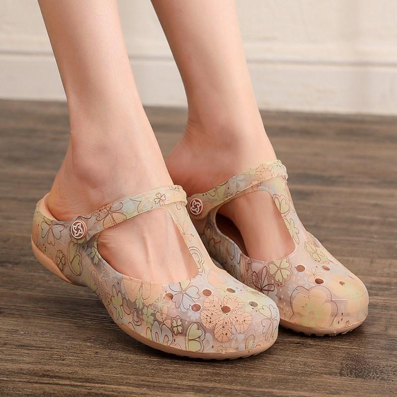 VEBLEN Women's Summer Flat Jelly Sandals - Beach & Outdoor Wedge Slippers