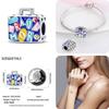 Charms 925 Fit 3MM Bracelets Earth Plane Bead Air Balloon Travel Camera Pendant DIY Jewelry Making