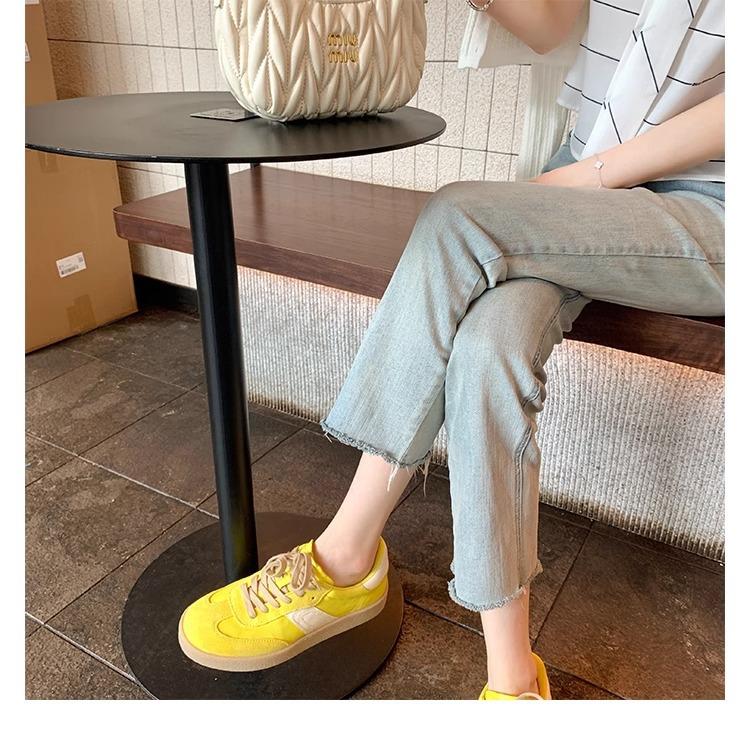 Grape mother 2025 new sports shoes summer women's light and breathable platform shoes front lace-up casual moral training shoes
