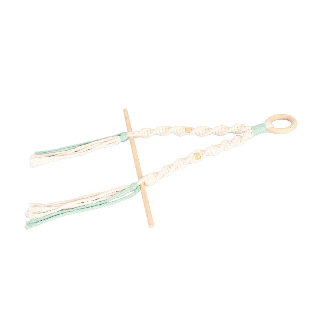 Makramé Papirhåndkleholder Enkel Elegant Enkel Installasjon Bomullsrep Håndkleholder for Bad