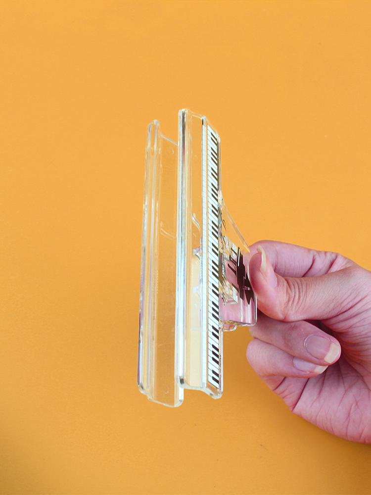 Clear High-Value Piano Note Music Storage Folder