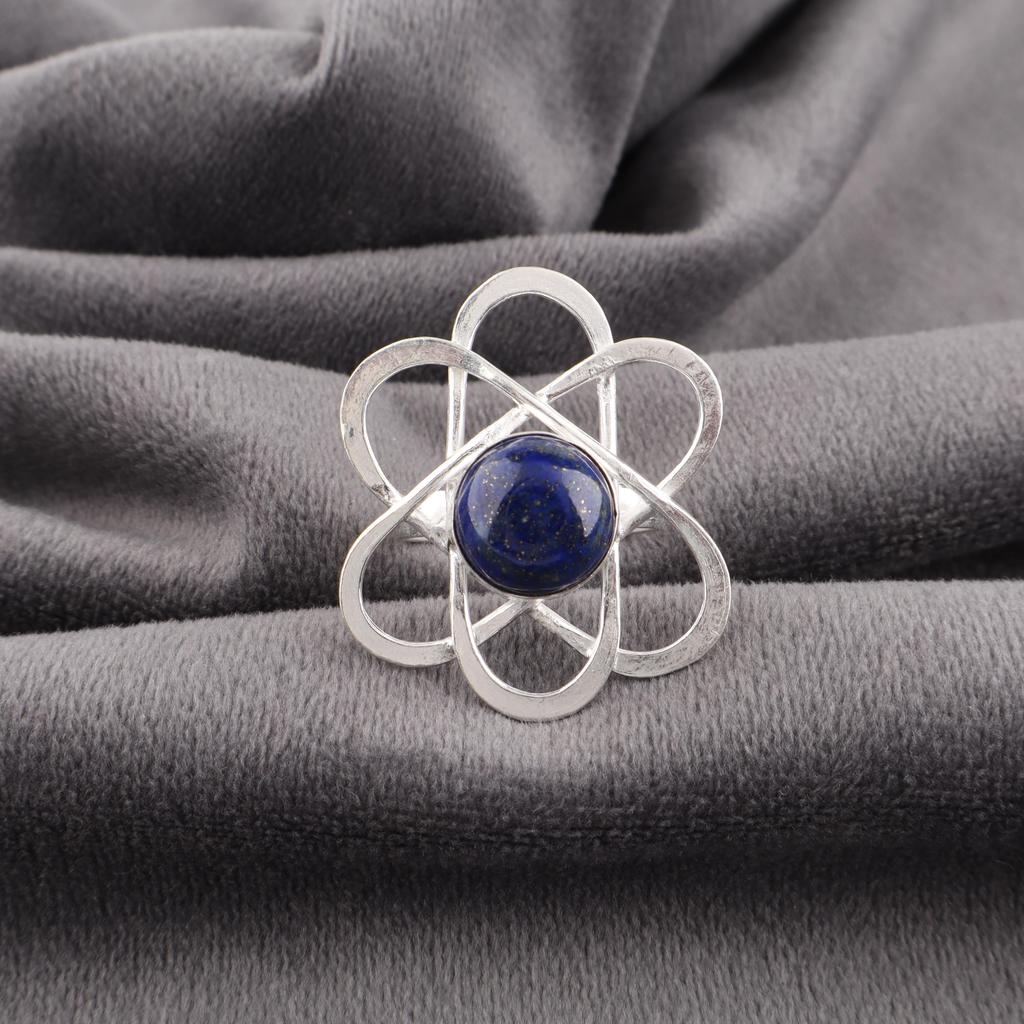 Lapis Lazuli Ring Handmade Jewelry, 925 Solid Sterling Silver Ring, Designer Gemstone Jewelry Ring, Gift For Mom