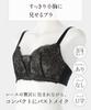 Bra Wing Lesiage Large size in cup PB1001 BL G85 [Wing/Wacoal] [Small-looking bra] [Available D-H cups] 3/4 Women's