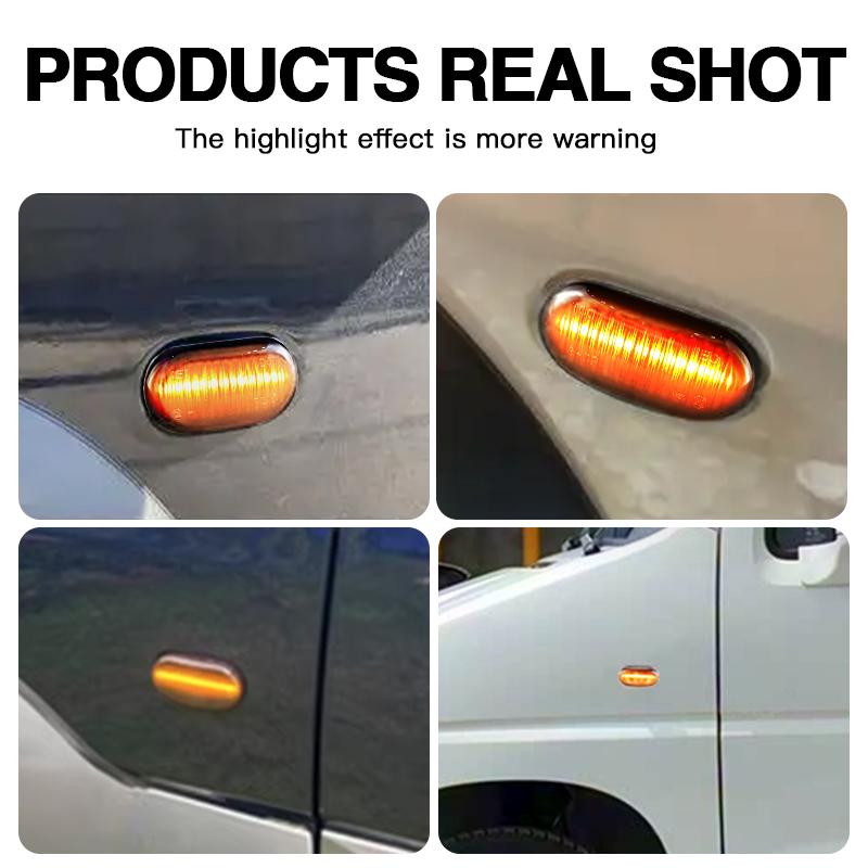 2PCS Led Dynamic Side Marker Turn Signal Light For Suzuki Grand Vitara XL-7 2004-up For Suzuki Ignis 2000-2003 OEM# 3641050E00
