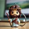 Long Lasting Resin Keychain with  Savior   Figure Maintains clearness & Strength Perfect For Prayer & Personal Use