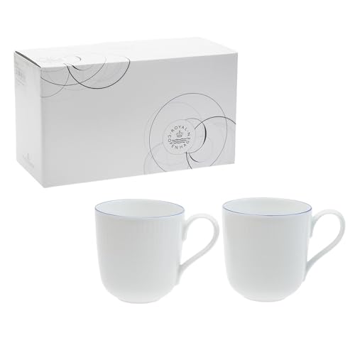 [Officially Imported] Royal Copenhagen Blue Line Mugs, Pair, 280ml, 1058878