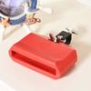Jam Block, Plastic Musical Instrument Percussion Block, Latin Drum Instrument, Red