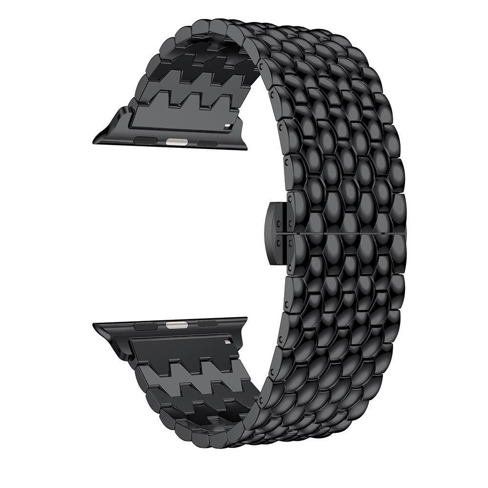 

Металлический ремешок с узором дракона для Apple Watch Series 2-7 38/40/41mm чёрный