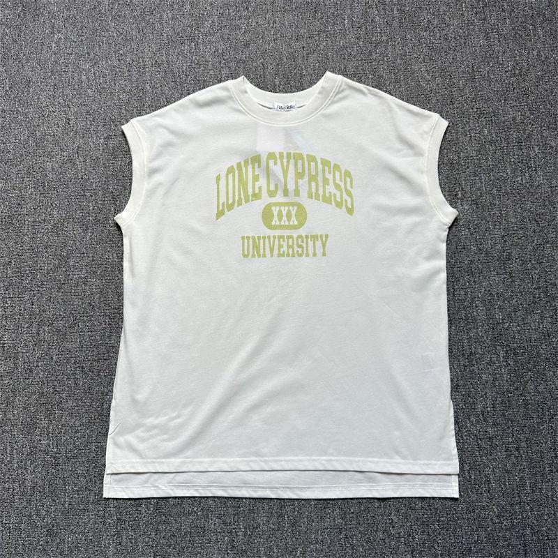 

K-style Letter Sleeveless Long Casual Fashion T-shirt Skirt White sleeveless Print large edition t M