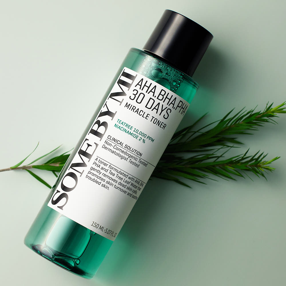 SOME BY MI AHA BHA PHA 30 Days Miracle Toner Exfoliating Pore Care Tea Tree Toner 150ml