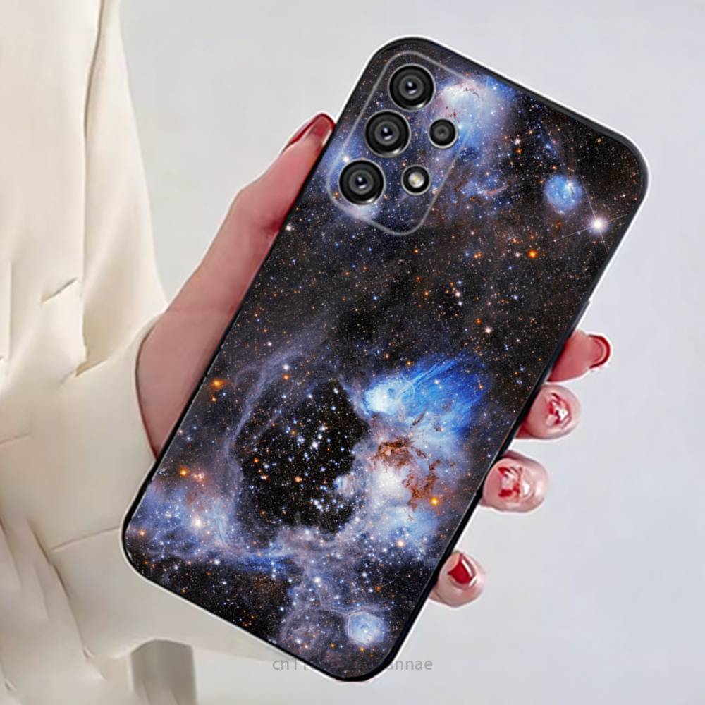 

Moon Galaxy Universe Phone Case For Samsung Galaxy A54,34,24,73,53,52,52S,04S,04E,A72 Cover Samsung A22 5G