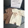 Baby Onesie Summer Waffle Bear Baby Romper