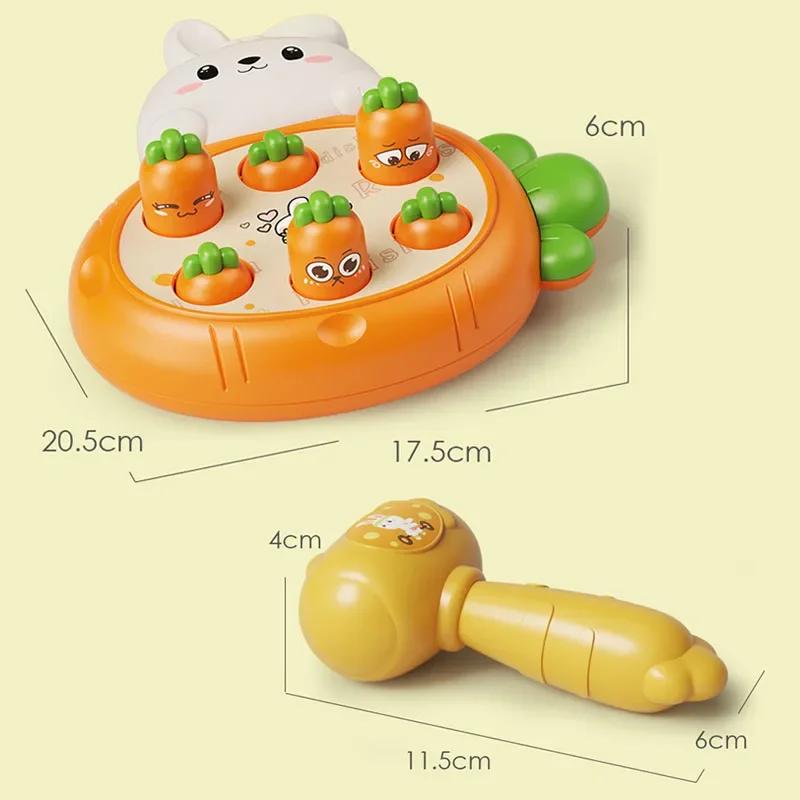 Cartoon Montessori Baby Spielzeug Kleinkind Pädagogisches Geburtstagsgeschenk Tierthema Klopfspiel Eltern-Kind-Brett Hämmerspiel