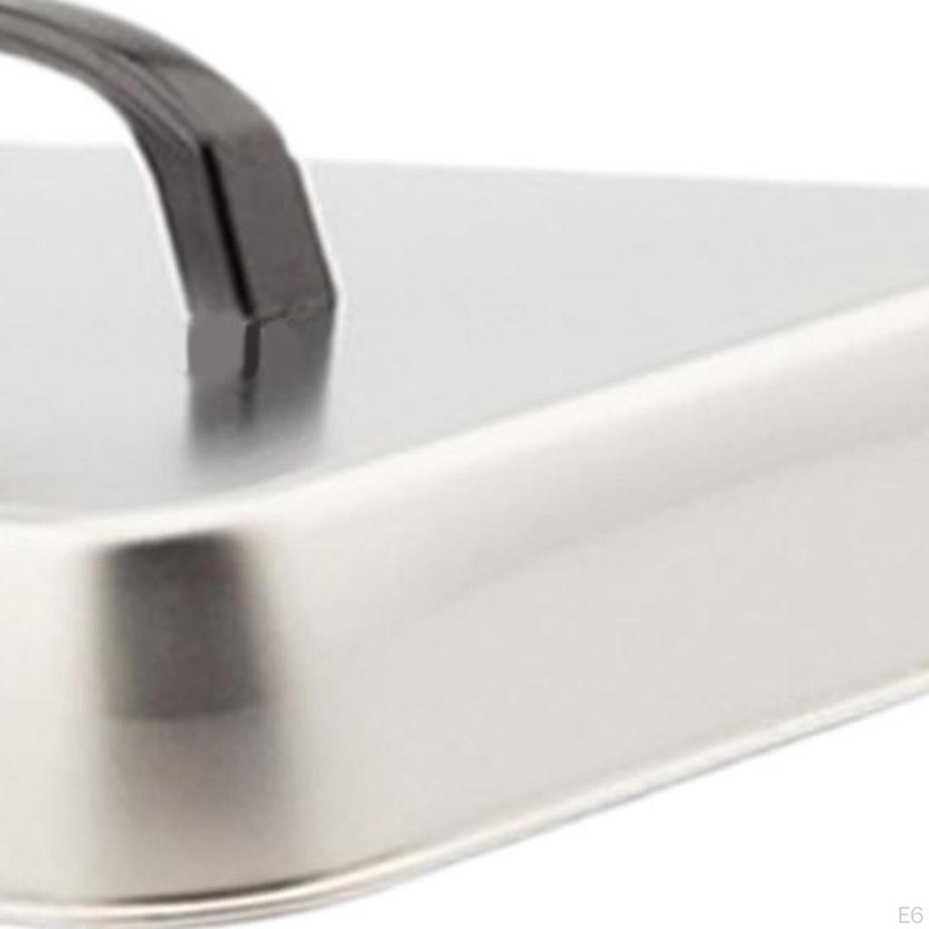 304 Stainless Steel Grill Lid for Basting, Cover Steaming Food Commercial Steaks, Patties,