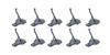 BANDAI SPIRITS Action Base 1 Gray Set of 10 [Bundle Purchase]