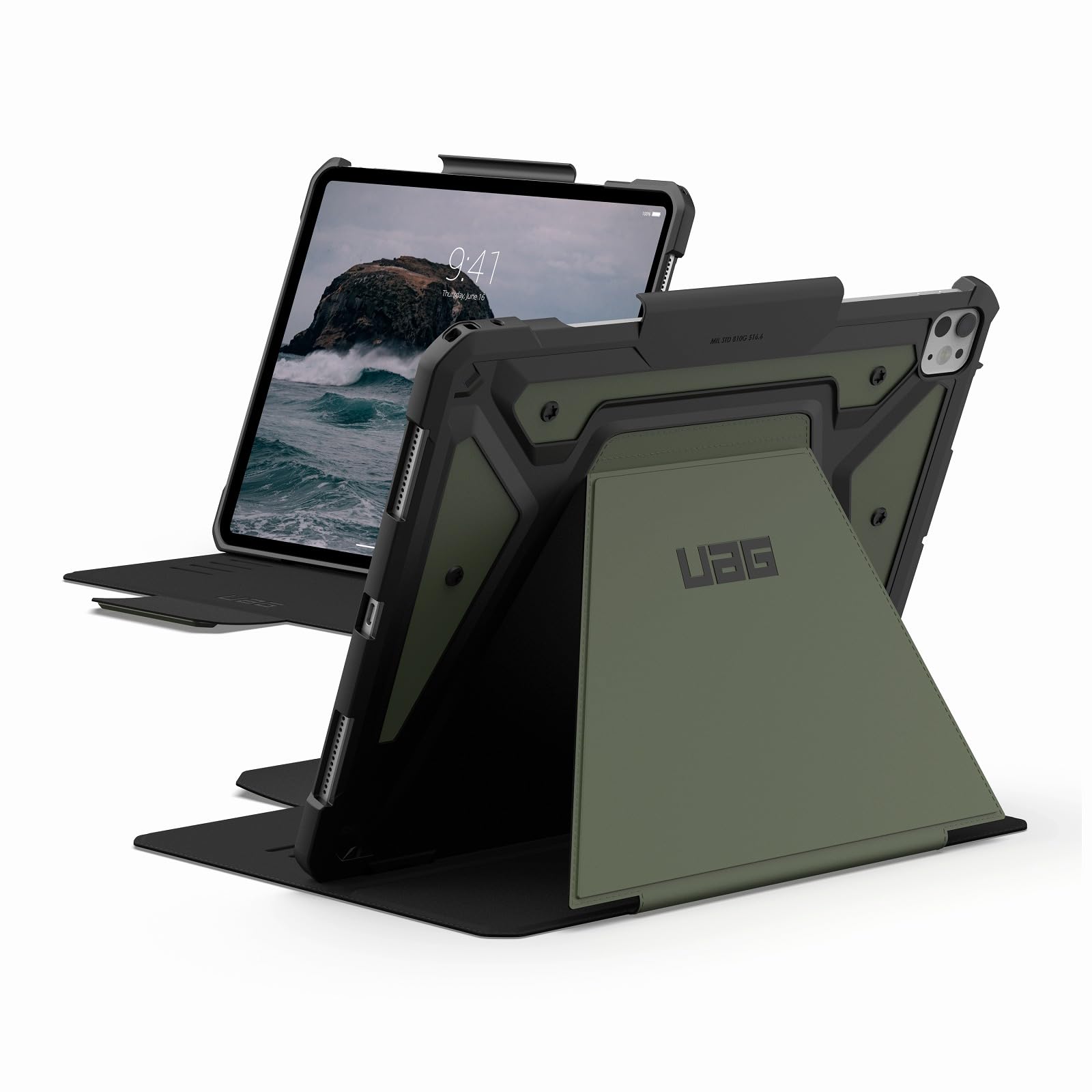 

URBAN ARMOR GEAR Shockproof Case for 13-inch iPad Pro (M4), METROPOLIS SE, Olive [Authorized Japanese Distributor] UAG-IPDP13M4-FSE-OL