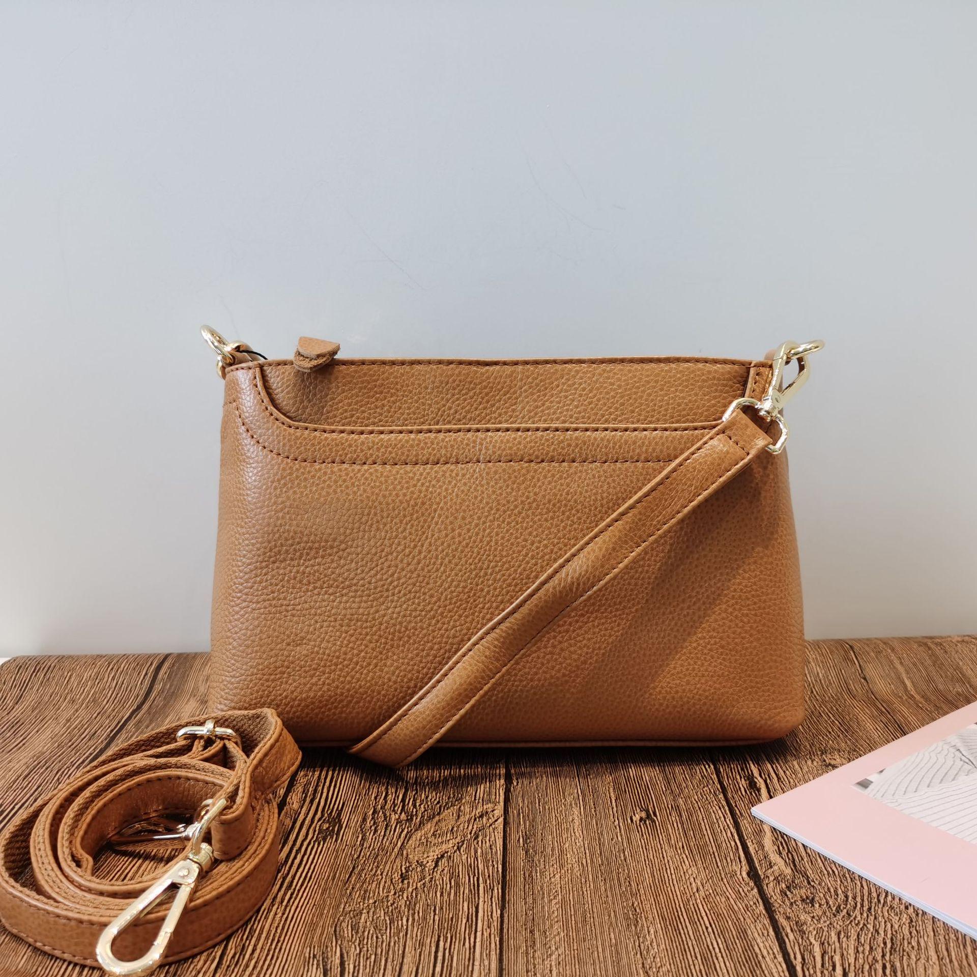 Genuine Leather Women s Versatile Crossbody Underarm Bag