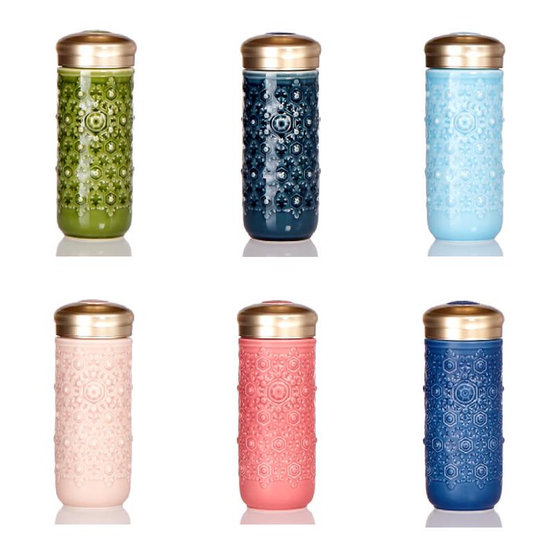 Qian Tang Xuan Water Wisdom Double-Layer Ceramic Travel Mug