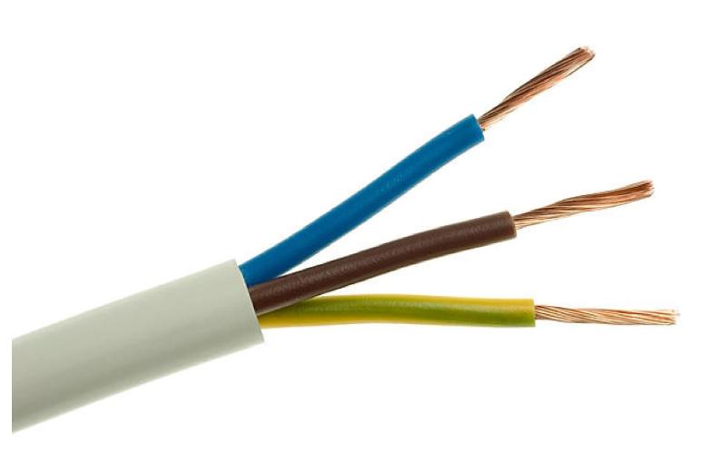 Workshop Cable H05Vv-F (Owy) 3X2.5 Żo White /Drum/