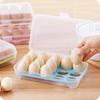 Refrigerator 15 Eggs Storage Box Holder Food Airtight Durable Container Case