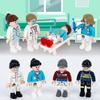 Doctors Nurses Patient City Police MOC 4.5cm People SWAT Building Blocks Figures Bricks Mini Toys for Boys Gift Toys No Playmobi