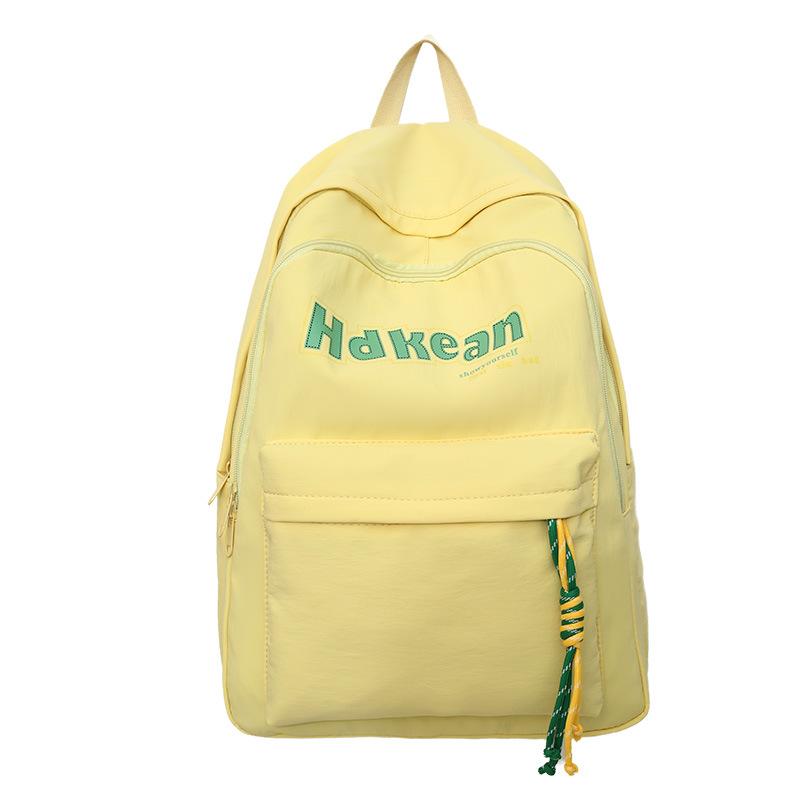 Autumn and Winter New High-Value Fresh Style Letter Backpack for Female Primary and Secondary School Students Casual Double Shoulder Bag