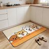 Design G-General Cute Animal Butt Theme Floor Mat Non-slip Quick-dry Diatomaceous Earth Bath Mat, Absorbent Doormat