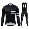 Team Breathable Mens Long Sleeve Cycling Jersey Set Spring and Fall Mountian Bicycle Clothes Wear Ropa Maillot Ciclismo