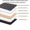 Universal Car Travel Bed Non-Inflatable Folding Car Travel Sleeping Mattress PU Leather Thickened Car Mattress for Car Traveling