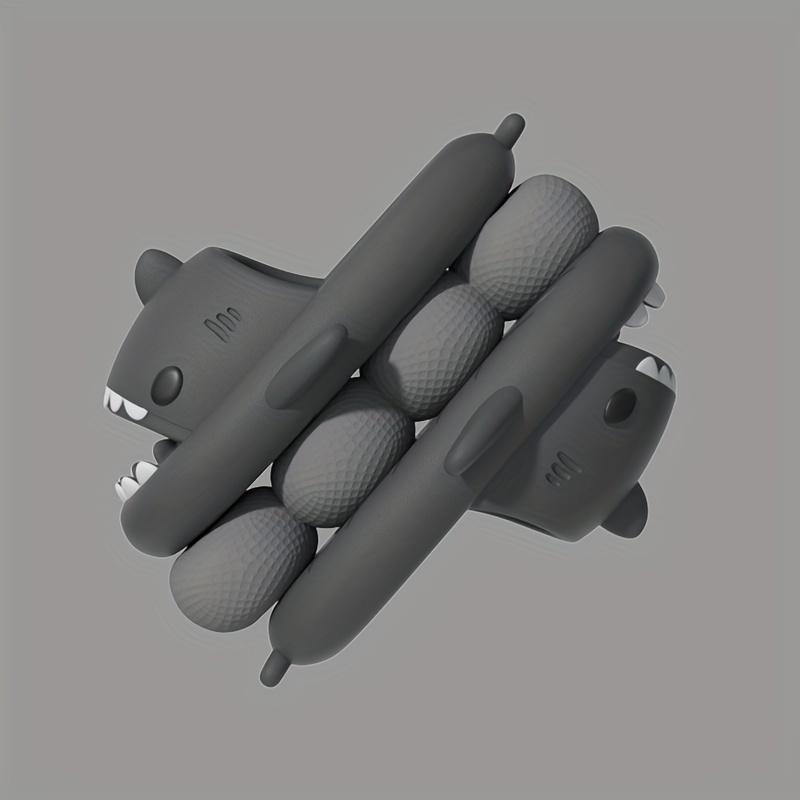 Shark Slippers Summer Indoor And Outdoor Home Bathroom Bathing Thick-soled Wear-resistant Couple Sandals And Slippers