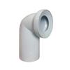 White 90-Degree Toilet Elbow