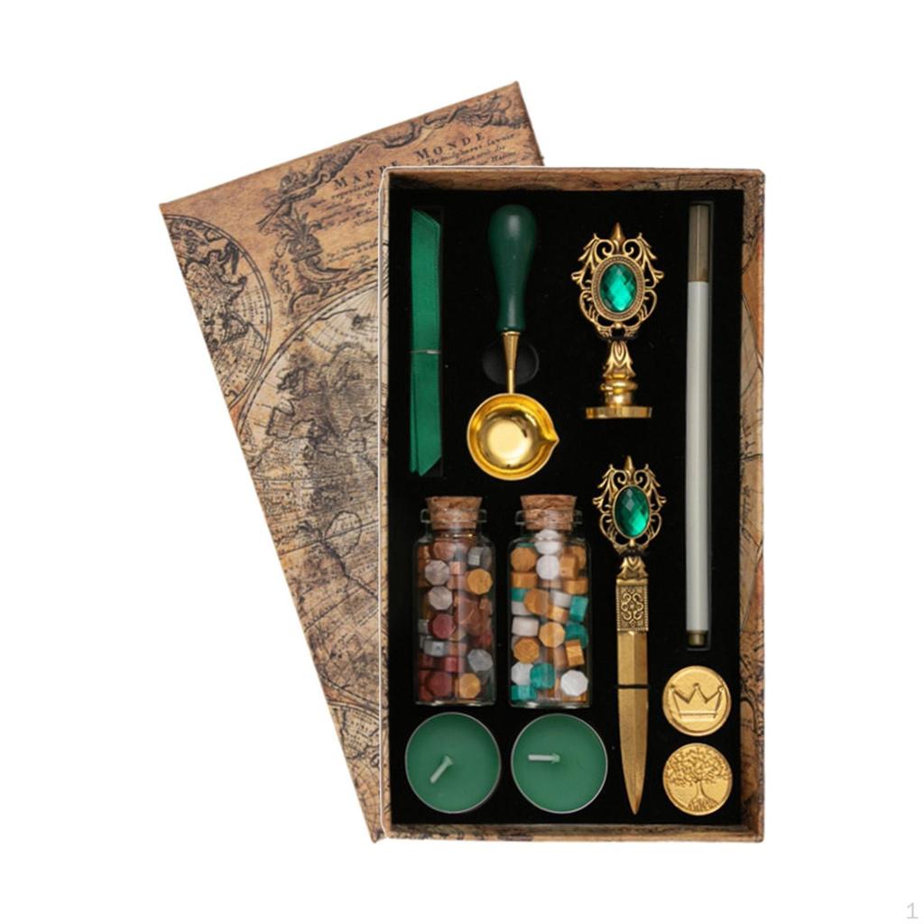 Classic Wax Seal Stamp Kit for Elegant Gift Wrapping and Crafts