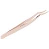 Eyelashes Tweezer False Lash Application Curved Stainless Steel Eyelash Extension Auxiliary Clip