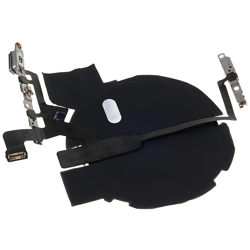 For iPhone 14 Pro OEM Disassembly Power On/Off and Volume Buttons Flex Cable+Wireless Charging Port Cable (without Logo)