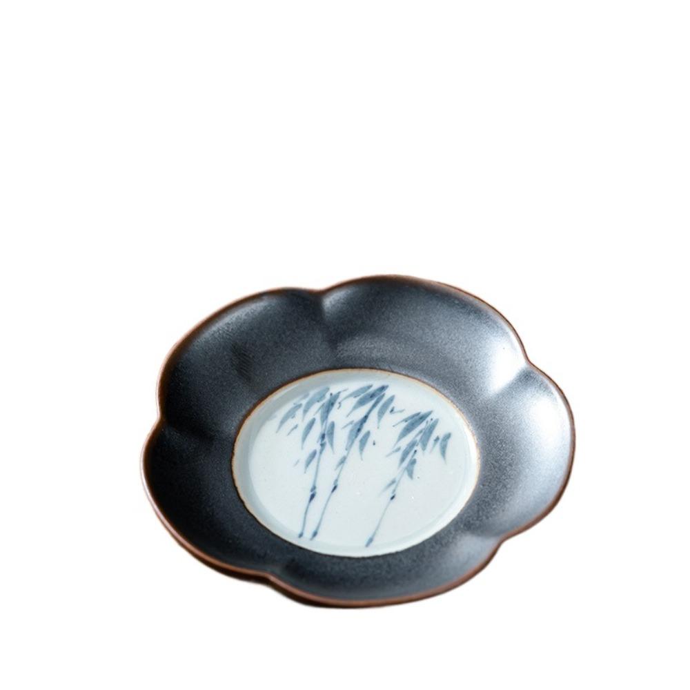 Tableware Ceramic Tea Cup Coaster Heat-resistant Durable Insulation Pad Creative Flower Shaped Cup Holder