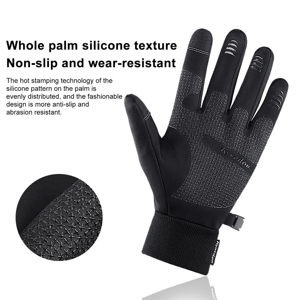 Motorcycle Bicycle Cycling Gloves Non-Slip Windproof Waterproof Heat Insulation Touch Screen Design Riding Gloves