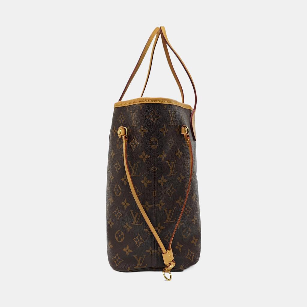 [Pre-Owned] Neverfull Mm Monogram Coated Canvas With Leather Trim Tote Bag - Very Good #PW6J6I