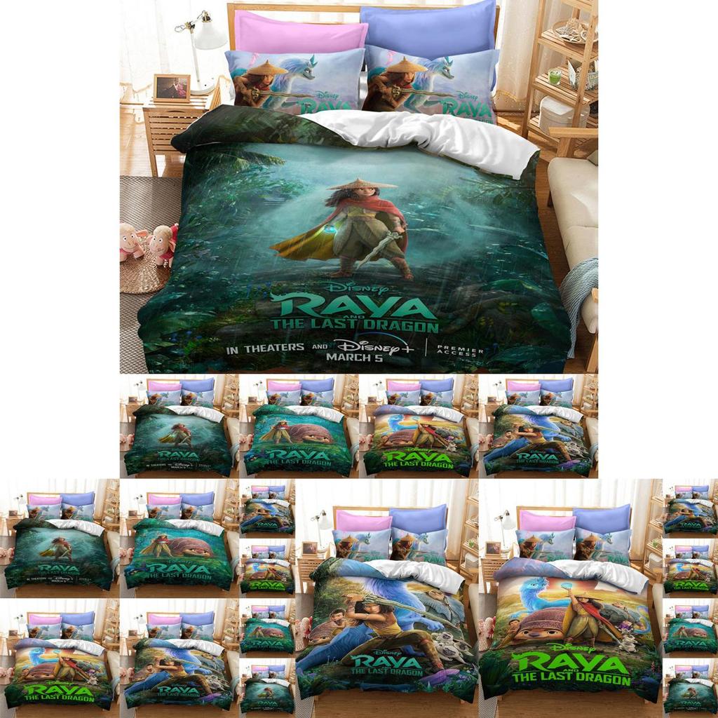 Luxurious Raya And The Last Dragon Bedding Set With Beautiful 3d Printed Design