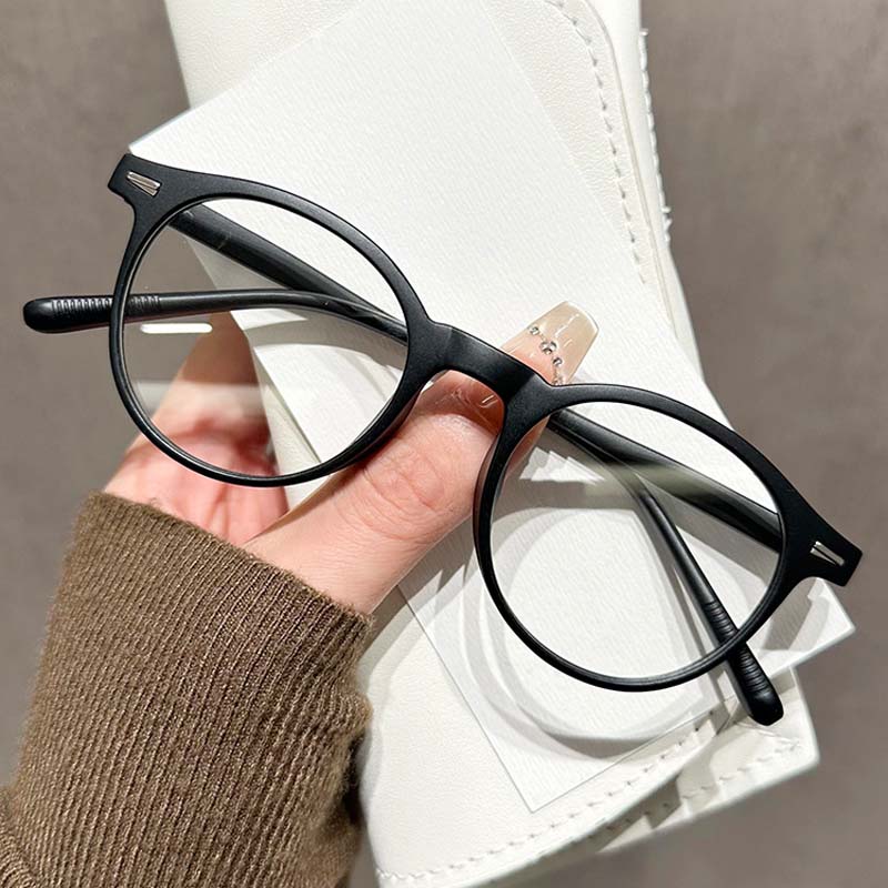 Ultraleichte ovale Rahmen Brille mit klarem Glas für Damen Leopard Grün Herren Blaulichtblockierende Computerbrille