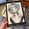 Zhang Ruonan Silk Scarf: Women's 2025 Spring/Summer Retro Neck Tie Accessory - High-End Small Square Neckerchief