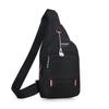 Man Messenger Bag Shoulder Oxford Cloth Crossbody Casual Messenger Chest Bags Headphone Hole Multifunction Handbag