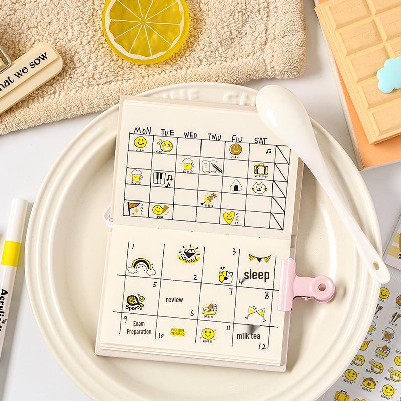 Yuezhen Cute Cartoon PET Die-Cut Stickers for Kids' Journals
