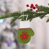 Non-Woven Christmas Tree Ornaments: Santa, Reindeer, Cane
