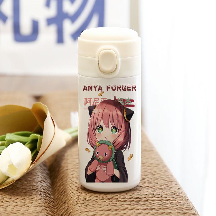 SPY×FAMILY Co-named Thermal Cup Japanese Animation Around Male and Female Students Jump Cover Water Cup Two-dimensional Gift