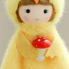 Cute Girl Hanging Ornament Yellow Happy Easter Decorations Easter Chicken Pendant  Party Favors