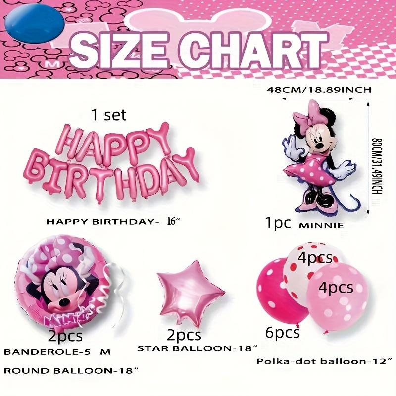 1set Cartoon Mickey Mouse & Friends Mickey Mouse Number Balloon Set Birthday Baby Shower Party Decor Balloon Supplies Kids Favor