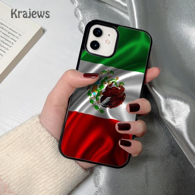 

Krajews mexico flag mexicanos soft Phone Case Cover For iPhone 17 Air 16 15 14 plus 12 13 pro max coque Fundas iPhone 13pro