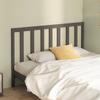 Vidaxl Bed Headboard, Grey, 126X4X100 Cm, Solid Pine Wood