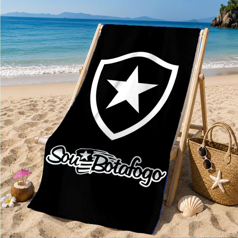 Botafogo Pride Emblem Printed Microfiber Beach Towel, Soft And Absorbent, Quick-Dry, Ideal for Summer Travel, Beach Essential, Swimming Pool