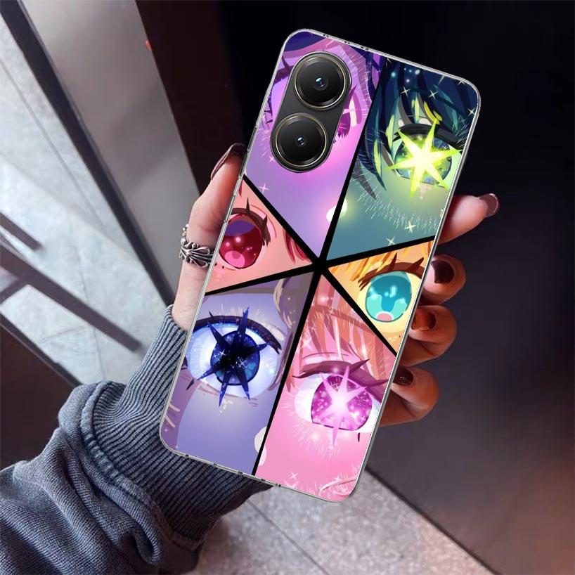 Oshi No Ko Phone Case For Xiaomi Poco X5 X6 X7 Pro F7 Ultra M7 Redmi 15C 15 13C 13 12C 12 10 10C 10A 9 9C 9T 9A Cover Poco X3 X5